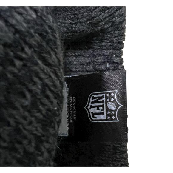 NFL New Orleans Saints gray Heather knit beanie football one size - Picture 3 of 5